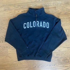 Colorado Sweatshirt Quarter Zip Crewneck Pullover Boulder Denver Hoodie Top